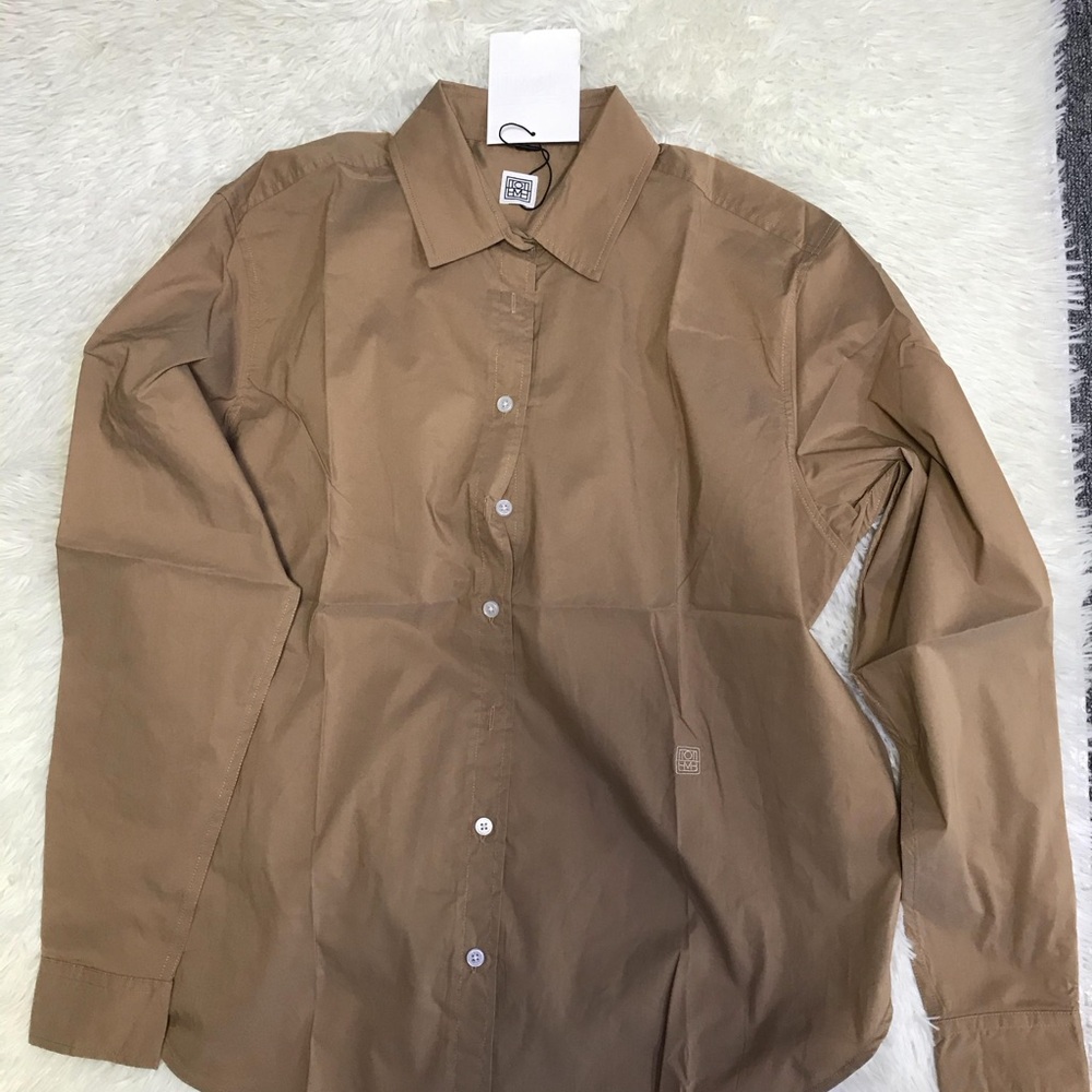 Toteme Brown Casual Button-Down Shirt